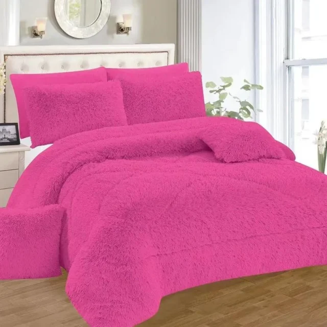 fluffy velvet duvet set