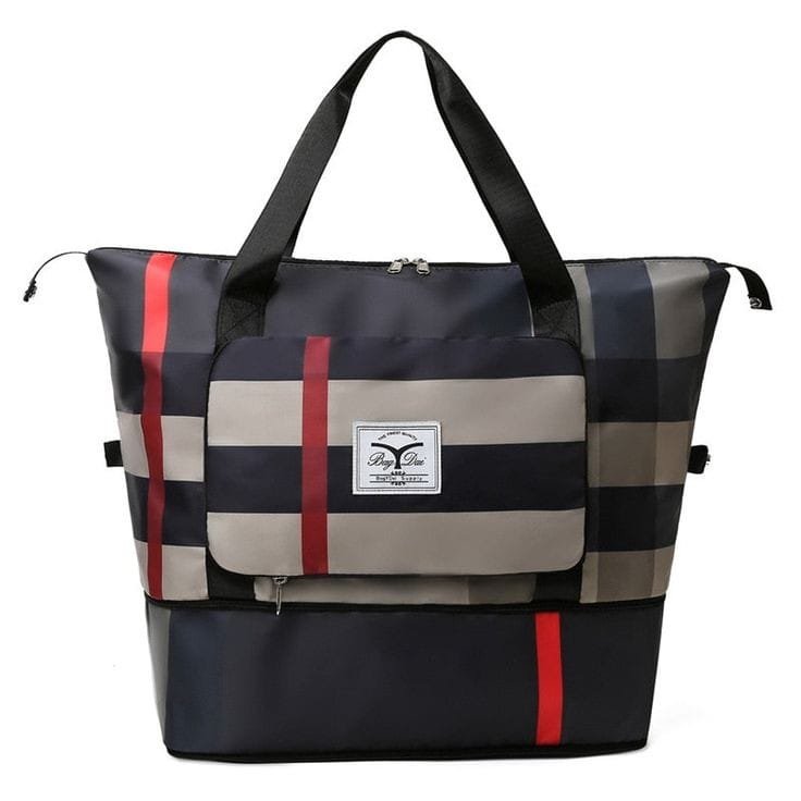 Checked Expandable travel bag(waterproof) - Image 4