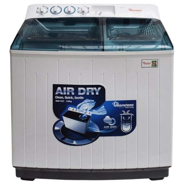 Ramtons TWIN TUB SEMI AUTOMATIC 12KG WASHER - RW/155