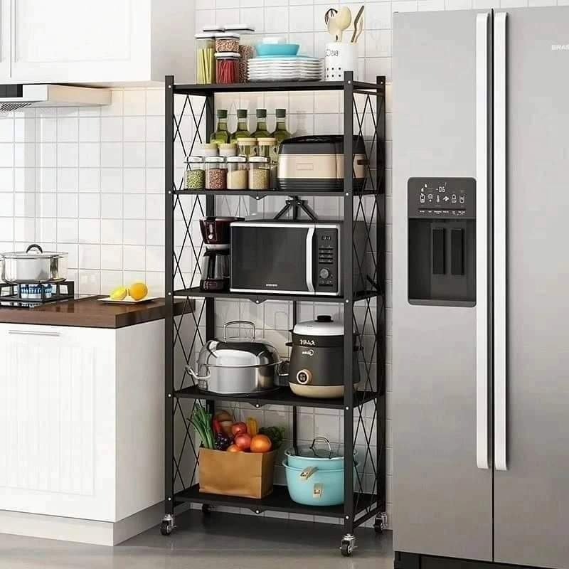 5 Tier Foldable Kitchen rack - Image 3