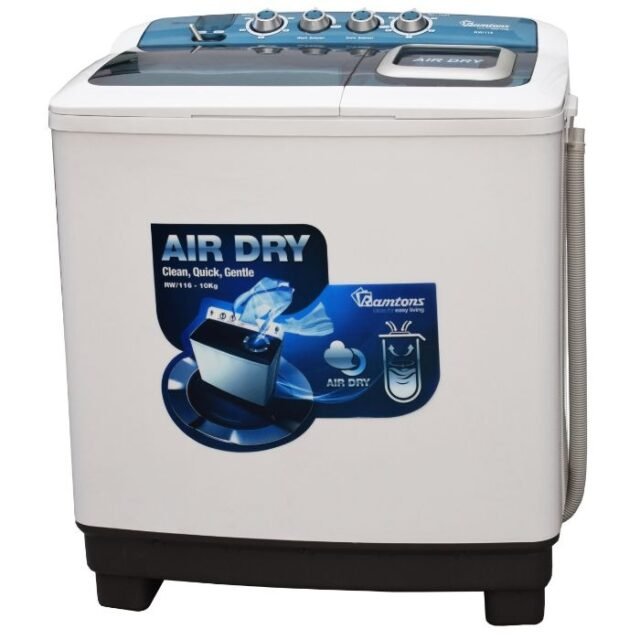 Ramtons TWIN TUB SEMI AUTOMATIC 10KG/8.5KG WASHER - RW/116