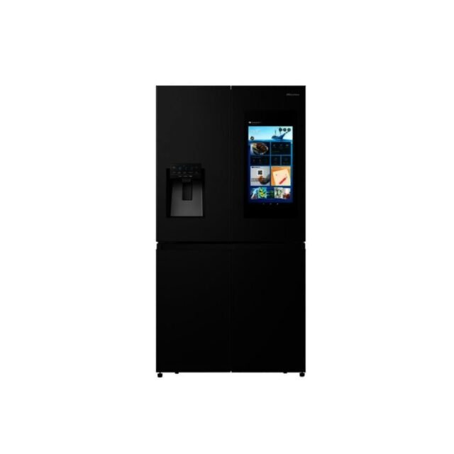 Hisense Fridge 538 Liters Side by side with water Dispenser Black ice Maker REF522DR