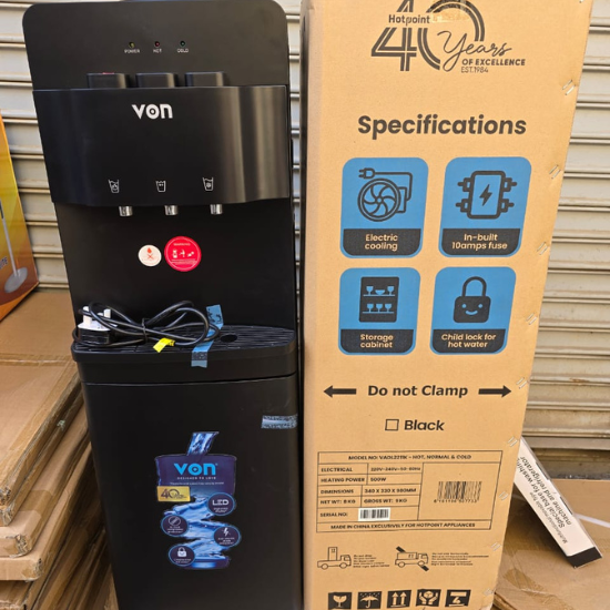 Von Hot Normal and Cold 3 Taps Dispenser 